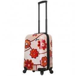 Mia Toro M1355/3-S Ricci Wood Mozaic Flowers palubní kufr TSA 55 cm 39-49 l