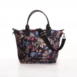 LiLiÓ Folkloric Fun Handbag elegantní květovaná kabelka 28 cm Dune
