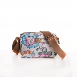 LiLiÓ Folkloric Fun XS Shouder Bag malá květovaná kabelka 18 cm Whipped Cream