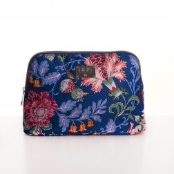 LiLiÓ Folkloric Fun M Toiletry Bag květovaná toaletní taštička 25 cm Slate Blue