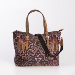 Oilily Handbag Paisley dámská kabelka 30 cm Coffee