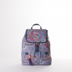 Oilily Helena Paisley City Backpack dámský městský batoh 6,3 l Adriac Blue