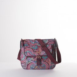 Oilily Helena Paisley M Shoulder Bag květovaná kabelka 27 cm Port