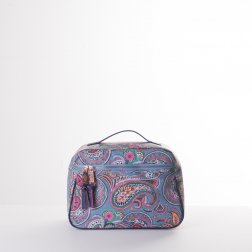 Oilily Helena Paisley L Beauty Case cestovní necesér 28 cm Adriac Blue
