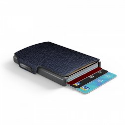 Mondraghi One mini peněženka RFID kůže / hliník Blue