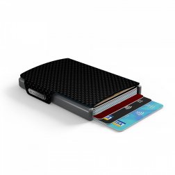 Mondraghi Carbon mini peněženka RFID kůže / hliník