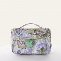 LiLiÓ Blooming Flowers M Beauty Case cestovní necesér 22 cm Mist Green