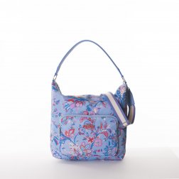 Oilily Flower Festival M Shoulder kabelka 35 cm Dusk Blue