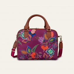 Oilily Sonate Handbag květovaná kabelka 30 cm Raspberry