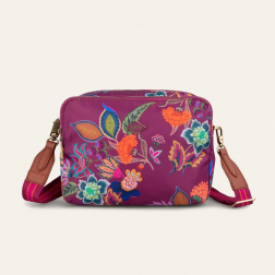 Oilily Sonate S Shoulder Bag květovaná kabelka 24 cm Raspberry