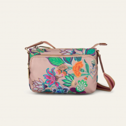 Oilily Sonate Xena Shoulder Bag květovaná kabelka 20 cm Walnut