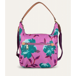 Oilily Peony M Shoulder Bag květovaná kabelka 27 cm Violet
