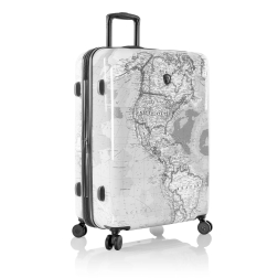 Heys Journey 3G L cestovní kufr TSA 76 cm 127 l Black/White Map