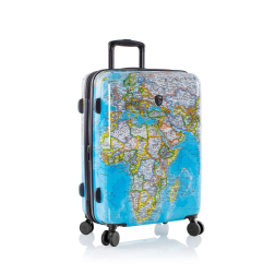 Heys Journey 3G M cestovní kufr TSA 66 cm 86 l Blue Map