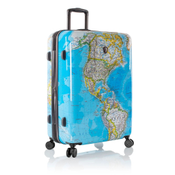 Heys Journey 3G L cestovní kufr TSA 76 cm 127 l Blue Map