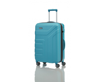 Travelite Vector 4w M cestovní kufr TSA 70 cm 79-91 l Turquoise