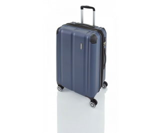 Travelite City 4w M cestovní kufr TSA 68 cm 78/86 l Navy