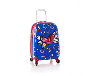 Heys Britto Tween 4w 3D dětský cestovní kufr 51 cm Flying Hearts