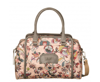 LiLiÓ Biba S Handbag Nougat malá květovaná kabelka 28x10x22 cm