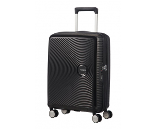 American Tourister Soundbox S Bass Black rozšiřitelný palubní kufr TSA 55 cm