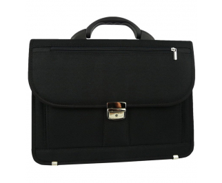 Aktovka REAbags 7618-T - černá/nikl
