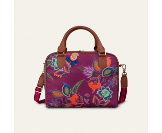 Oilily Sonate Handbag květovaná kabelka 30 cm Raspberry