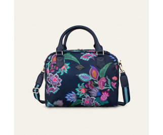 Oilily Sonate Handbag květovaná kabelka 30 cm Blue Iris