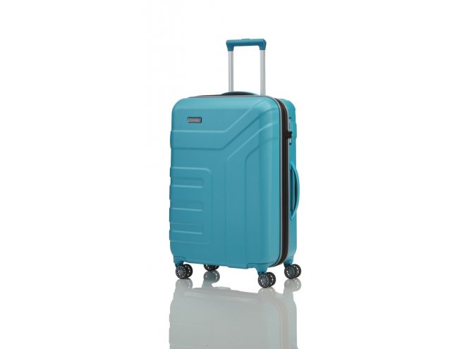 Travelite Vector 4w M cestovní kufr TSA 70 cm 79-91 l Turquoise 