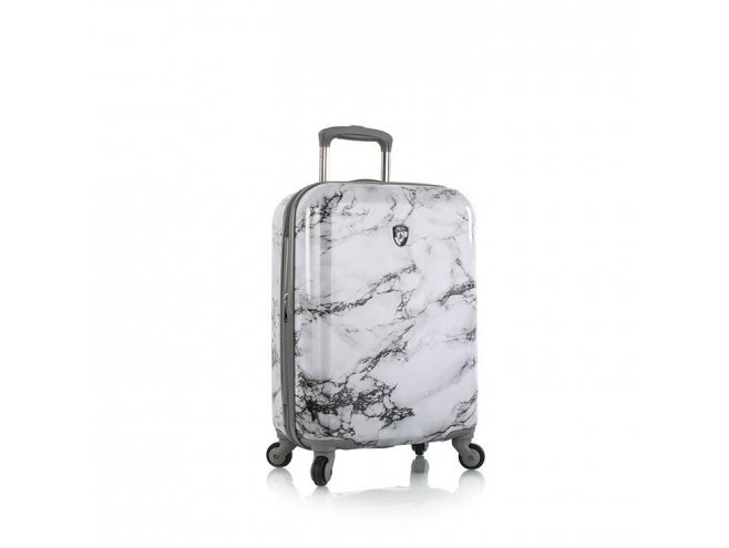 Heys Bianco S štýlový kufor do lietadla TSA 53 cm 52 l biely mramor