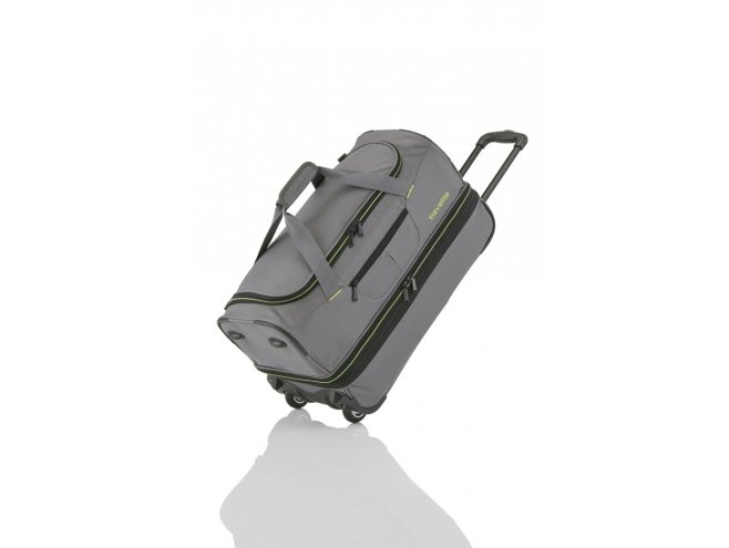 Travelite Basics 2w S rozšiřitelná cestovní taška 51/64 l Grey/Green 