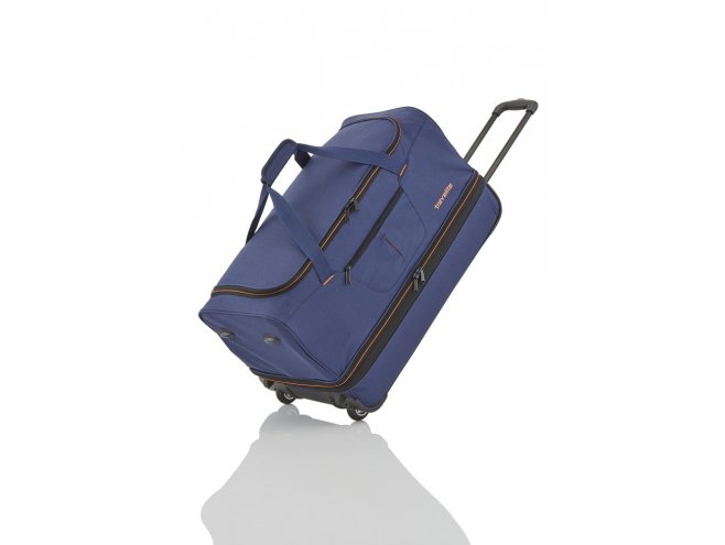 Travelite Basics 2w L rozšiřitelná cestovní taška 98/119 l Navy/Orange 