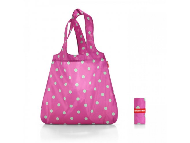 Reisenthel Mini Maxi Shopper skládací nákupní taška 15 l Magenta Dots 