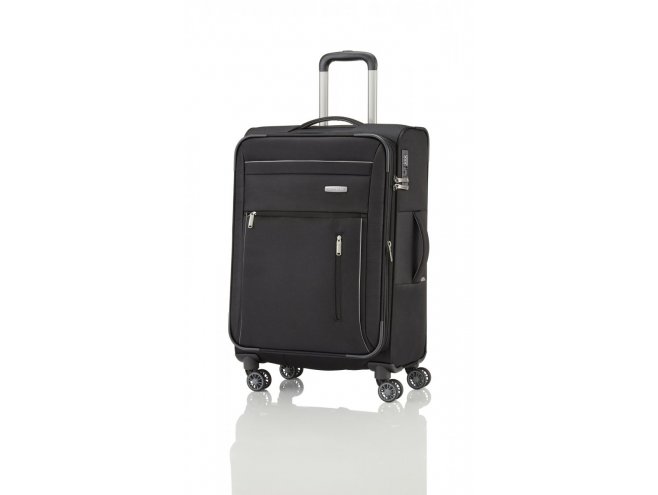 Travelite Capri 4w M cestovní kufr TSA 66 cm 67/77 l Black 