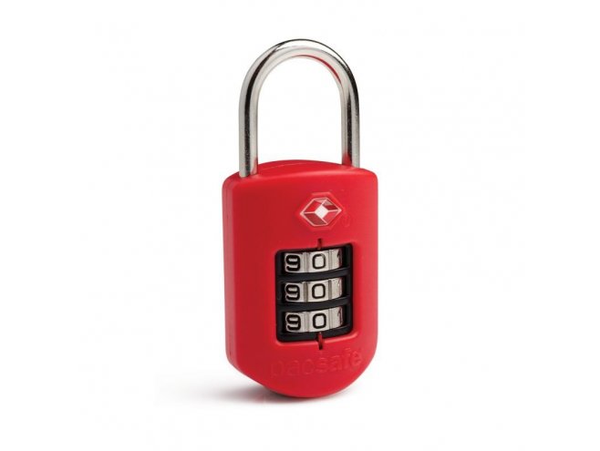 Pacsafe Prosafe 1000 Kódový TSA zámek na zavazadla, červený