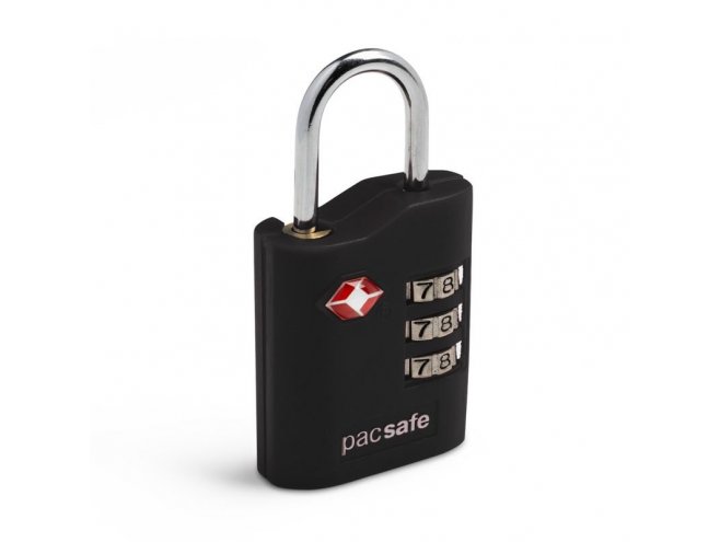 Pacsafe Prosafe 700 bezpečnostní kódový TSA zámek na zavazadla, černý