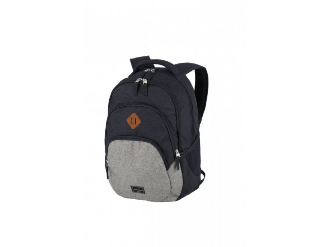 Travelite Basics Backpack Melange Navy/grey 