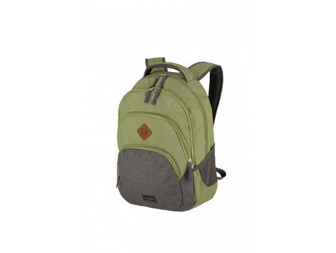 Travelite Basics Backpack Melange Green/grey 