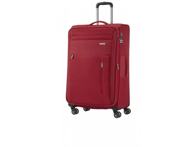 Travelite Capri 4w L cestovní kufr TSA 76 cm 98/111 l Red 