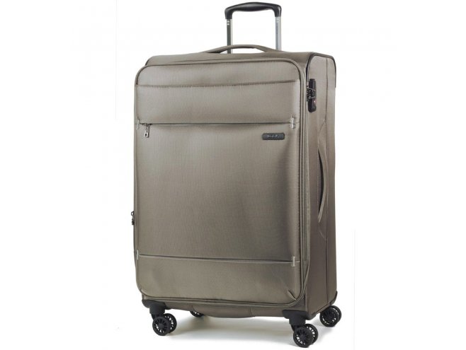 ROCK TR-0161 DeLuxe-Lite M ultraľahký cestovný kufor TSA 72 cm 76/84 l Bronze