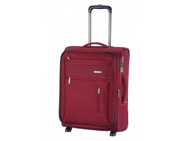 Travelite Capri 2w S palubní cestovní kufr TSA 53 cm 41/50 l Red 