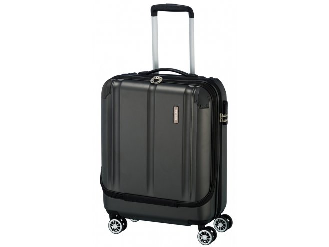 Travelite City 4w S business palubní kufr 55x40x20 cm 40 l Anthracite 