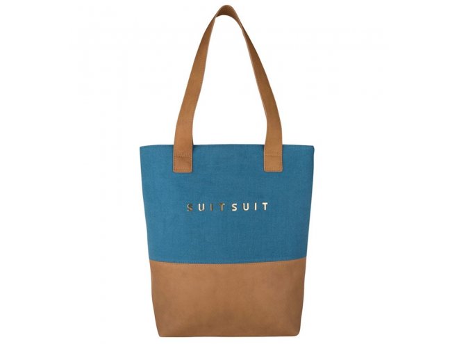 SUITSUIT Upright Bag Seaport Blue stylová kabelka přes rameno 37x35x8 cm 