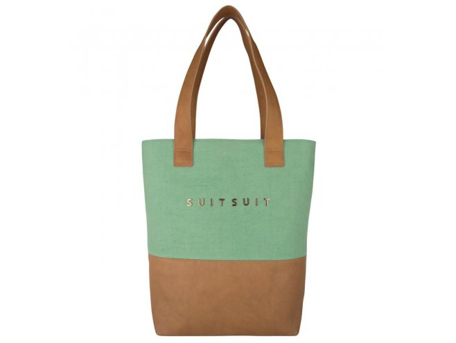 SUITSUIT Upright Bag Basil Green stylová kabelka přes rameno 37x35x8 cm 