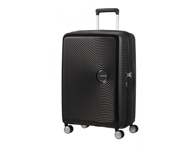 American Tourister Soundbox M Bass Black cestovní kufr TSA 67 cm 81 l
