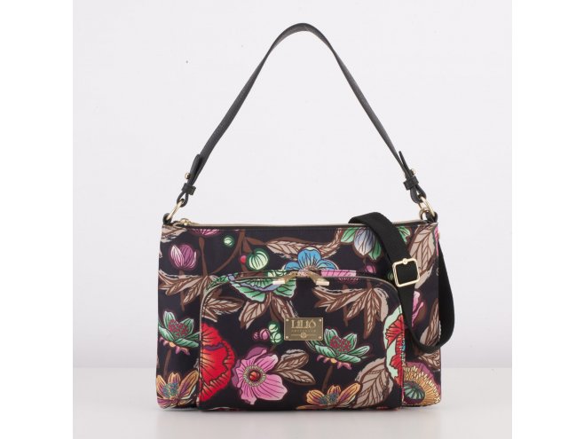 LiLiÓ Urban Peony M Flat Shoulder Bag kabelka 32x21x4 cm Sunburst Black