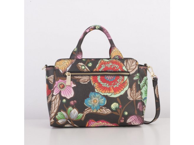 LiLiÓ Urban Peony S Handbag květovaná kabelka 28 cm Sunburst Black 