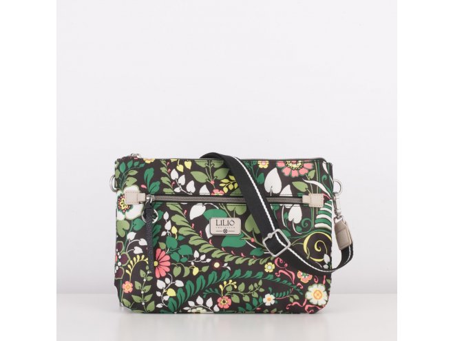 LiLiÓ Morris Garden M Flat Shoulder Bag kabelka 30x21x5 cm Peacock Green
