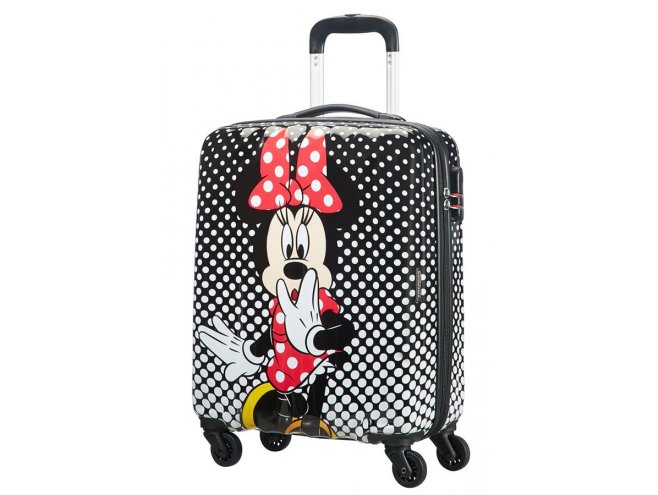 American Tourister Alfatwist 2.0 Minnie Mouse 55/20 palubní kufr Polka Dot 