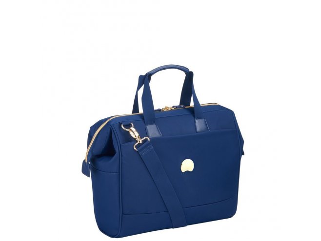 Delsey Montrouge Satchel elegantní dámská aktovka NB 14" modrá