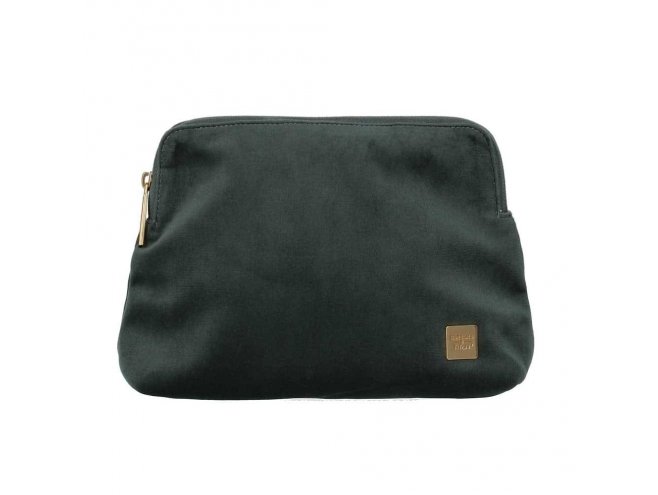 Titan Barbara Velvet Cosmetic Bag dámská kosmetická taška 24 cm Forest Green 